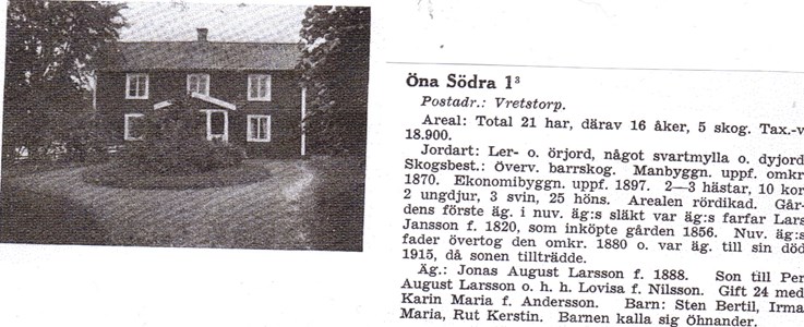 Öna Södra 1939